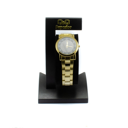 Zlaté univerzální hodinky s tmavým ciferníkem Q315J005Y