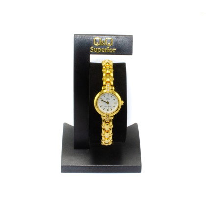 Zlaté dámské hodinky Q&Q Y041-001Y