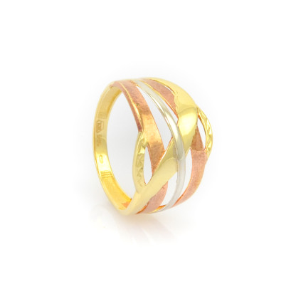 Zlatý široký prsten vel.58